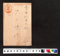 藏品(〔陳廷祥先生收藏系列〕：昭和年間明信片簿(二)〇年1月5日高雄市吉〇一馬寄臺中州洪火煉)的圖片